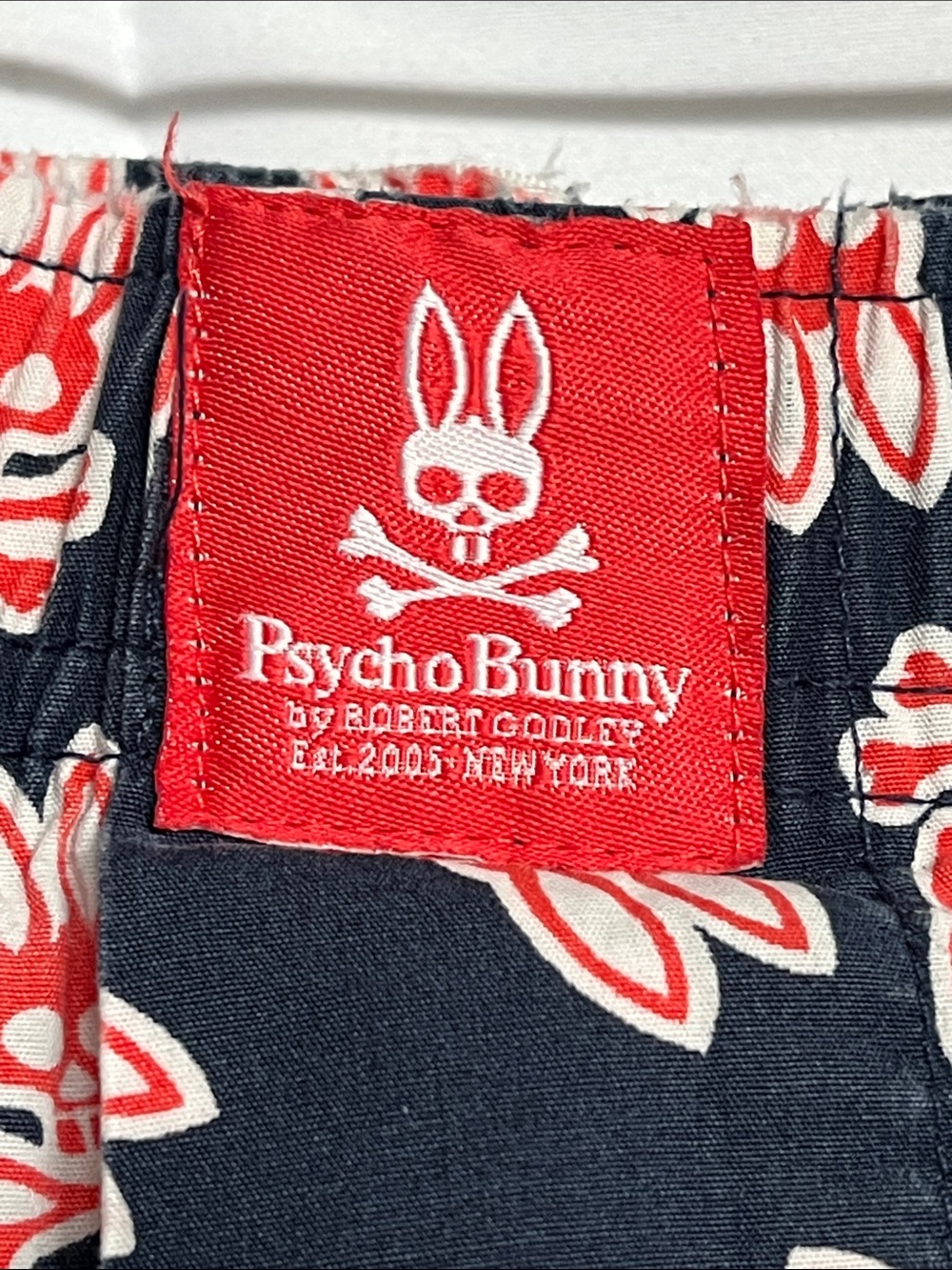 Psycho Bunny Navy And Orange Boxer Shorts XL Sleep Shorts Loungewear - Picture 2 of 6